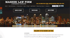 Desktop Screenshot of mashirilawfirm.com